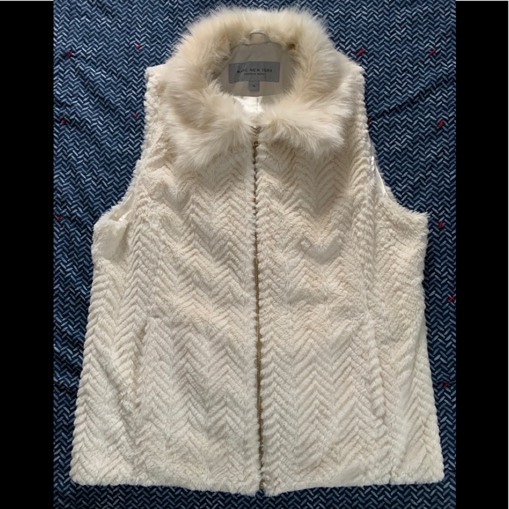 Women’s faux fur, lined winter vest